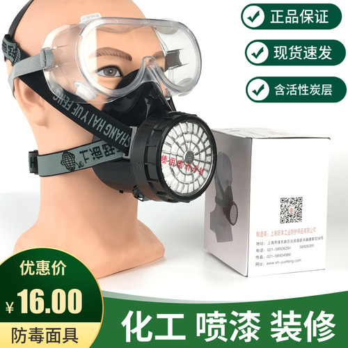 地球2001防毒面具防毒面罩喷漆化工防甲醛防油漆劳保油漆 - 图0