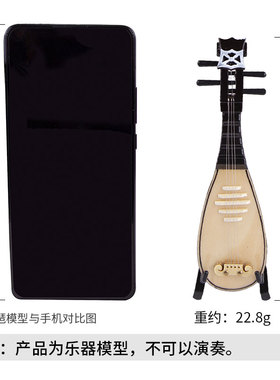 手工制配娃娃迷你乐器琵琶模型摆件中国风送男女朋友创意生日礼物