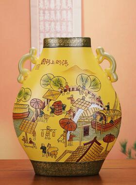 中式家居装饰品酒柜博古架摆件客厅电视柜摆设入户玄关中国风隔断
