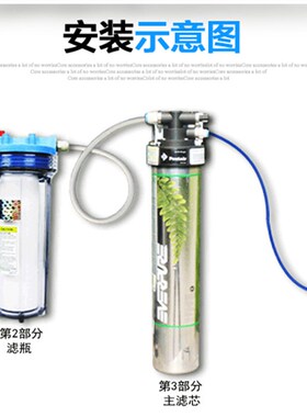 爱惠浦净水器家用直饮厨房自来水过滤器前置超滤净水机H104 PLUS