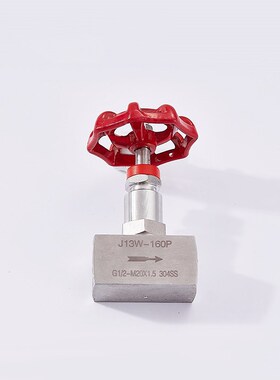 304SS不锈钢丝扣针型阀J13W-160P内螺纹DN15压力M20*1.5高压320P