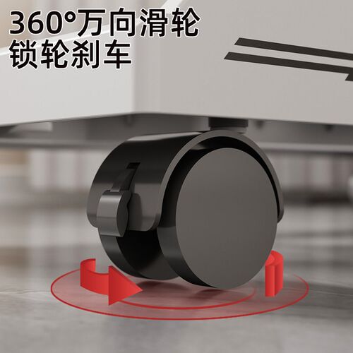 可移动台式电脑主机托架置物架支架伸缩散热机箱底座滑轮放置架 - 图3