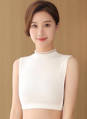 针织半高领假领子女蕾丝立领装饰领内搭衬衣领毛衣衬衫打底假衣领