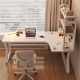 Corner desk bookshelf integrated student home study table combination desk bedroom hole board desktop computer table