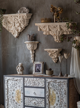 法式美式置物墙面装饰摆件壁挂饰品雕花民宿花店婚纱影楼拍摄道具