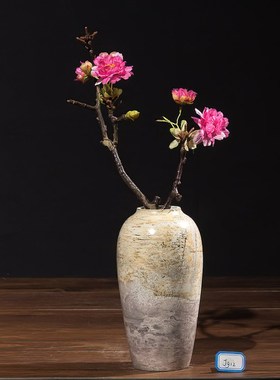内有多款天然草花石国画石奇石工艺品中式摆件免漆打蜡将军瓶花瓶