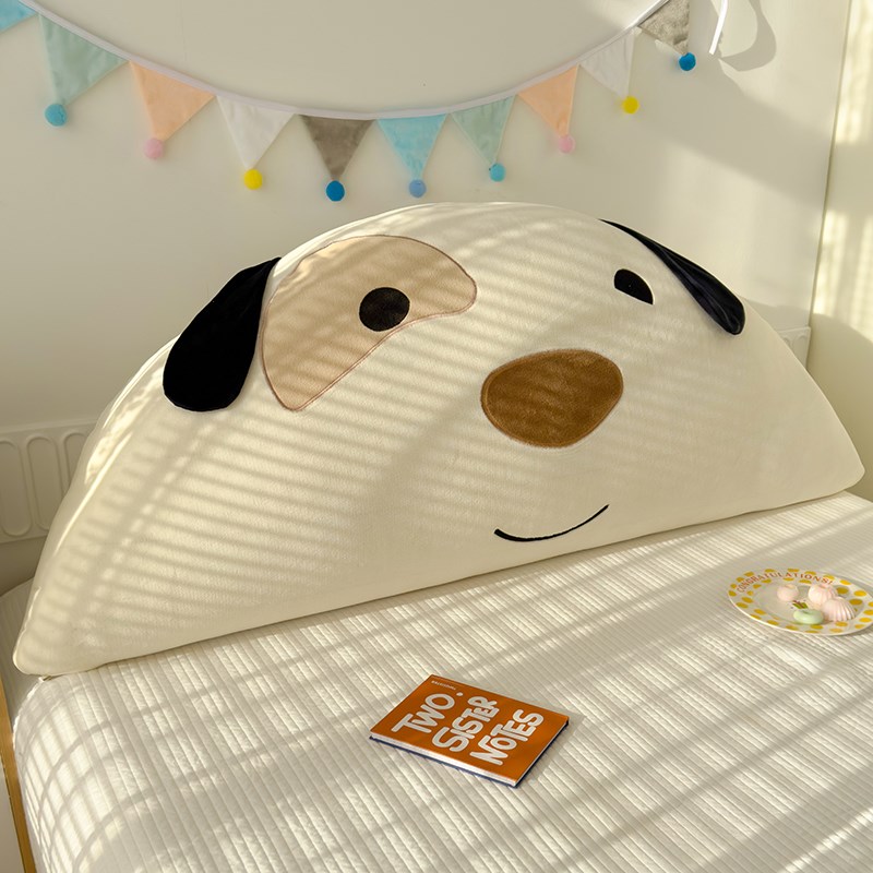 Nordic ins style plush panda spotted dog polka dot cat children's bedside large back cushion tatami bay window pillow