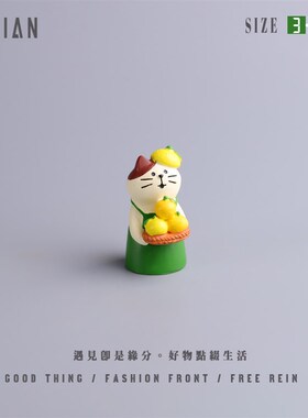 遇见丨柠檬系列创意可爱桌面车载摆件手工手绘有趣礼品礼物装饰