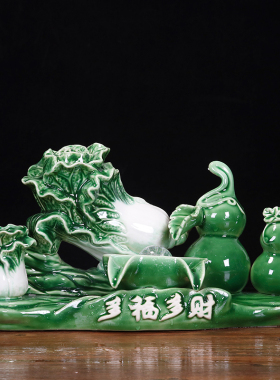 陶瓷鱼缸流水招财摆件家用风水循环造景家居小型金鱼喷泉开业送礼