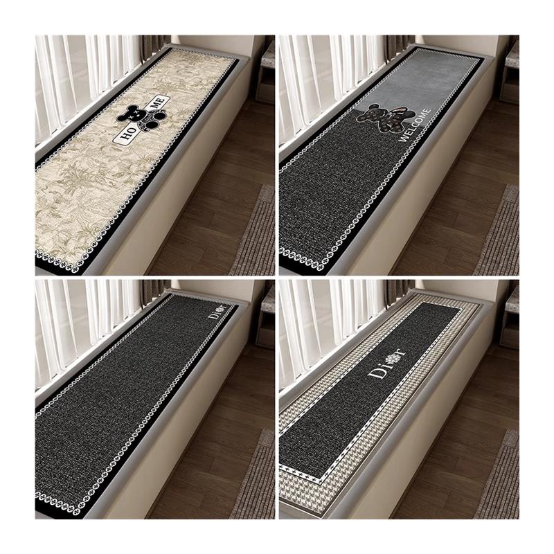 Light luxury and high-end bay window mat for all seasons, soft and comfortable window sill mat for master bedroom, custom-made balcony breathable non-slip mat