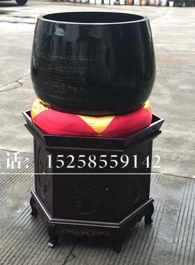 寺院家庭佛堂法器3寸-24寸黑色台湾铜磬铜钵佛音碗修行大小钵铜庆
