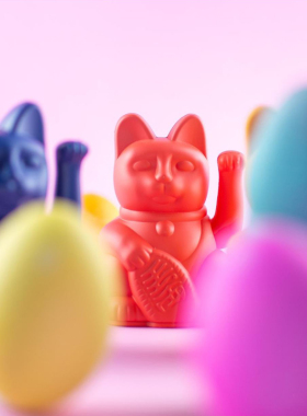 创意招财猫自动招手摆件简约风格家居玄关装饰品开业礼品