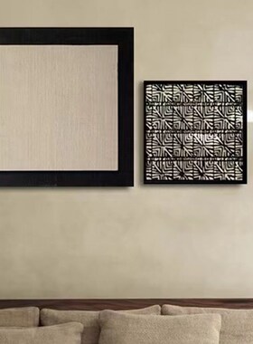 现代简约客厅艺术装饰画手绘实物创意组合画卧室壁画餐厅立体挂画