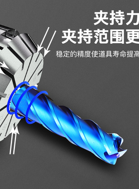 高精度弹性er夹头ER20弹簧数控雕刻机刀柄筒夹er32 8 11 16 25 40