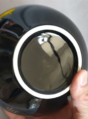 1升容量黑色生基罐种生基坛子陶瓷罐风水摆件储物罐 还有大号1.7L