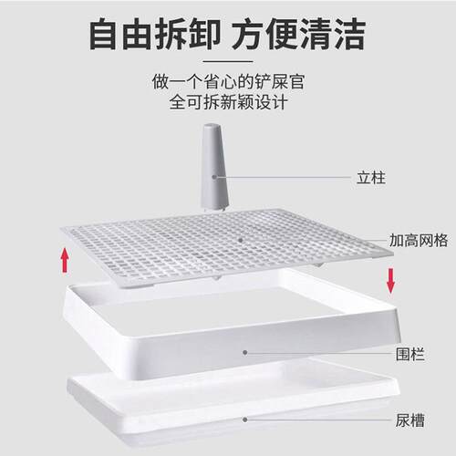 兔子厕所大号大宠物兔品防喷尿小便接拉屎尿盆防臭兔砂盆盘 - 图2