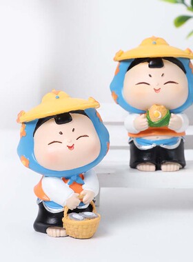 唐小圆泉州摆件可爱女孩端午节礼物纪念品创意国风桌面装饰治愈系