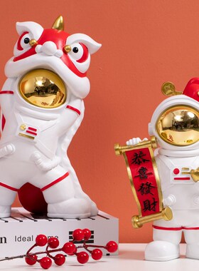 创意宇航员摆件客厅电视柜办公桌面太空人家居装饰品乔迁新房礼物