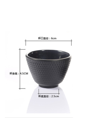 新中式样板房间古风茶壶摆件铸铁手工小丁壶杯茶室烧水壶茶具展架