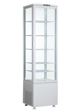 安侯四面透明玻璃蛋糕冷藏保鲜展示柜饮料水果商用单开立式大冰柜