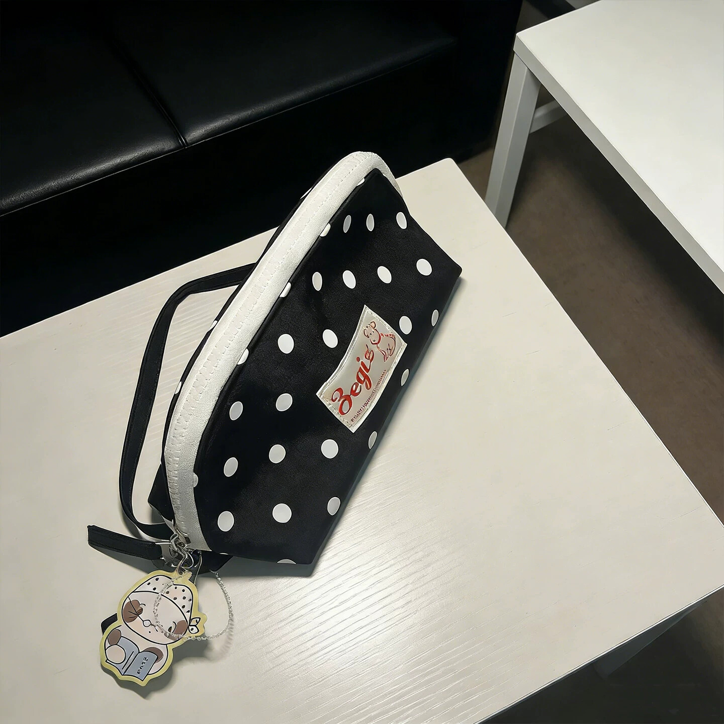 Ins storm point pencil bag new style gift for friends large capacity student school stationery storage and organization pencil bag