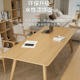 Nordic solid wood living room large desk reading table student study homework table home calligraphy and painting workbench long table