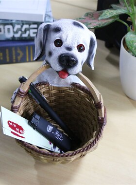 创意家居放钥匙的玄关收纳摆件门口鞋柜桌面收纳盒装饰品可爱小猪