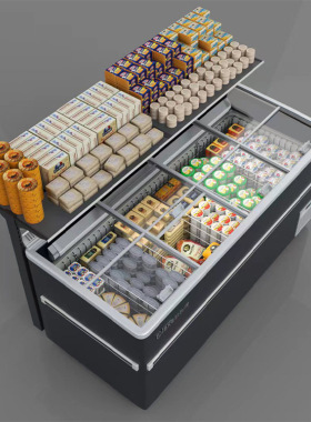 定制展示柜冰柜商用自动除霜组合岛柜食品柜卧式冷藏柜冷冻柜冻品