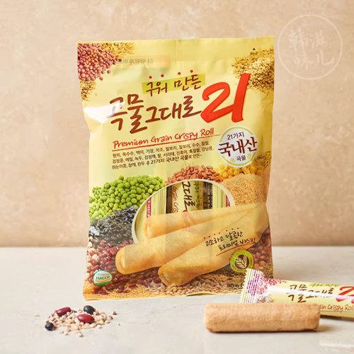韩国进口爱宝乐园谷物棒夹心营养能量棒休闲食品零食小吃50g袋装 - 图0