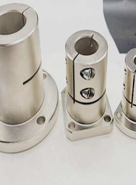 钢开口法兰型导向轴支座加长型替代GBL02/GBL12/GBL22光轴固定座