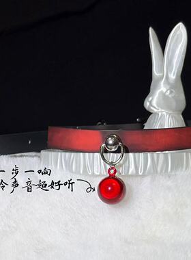 原创小众变色金属铃铛情侣项圈