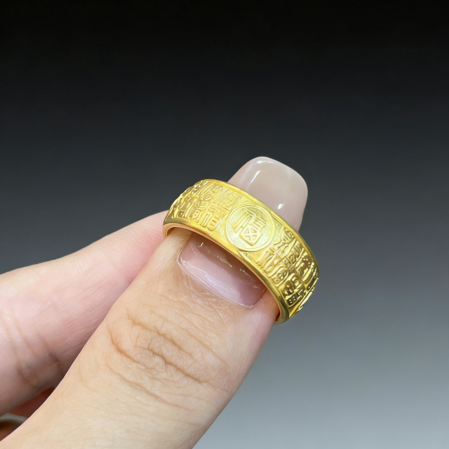 Ancient gold ring classic Pfaff pure gold 999