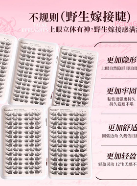 【下单立减50】新款三折叠睫毛书春知晓免胶假睫毛囤货装初学者WZ
