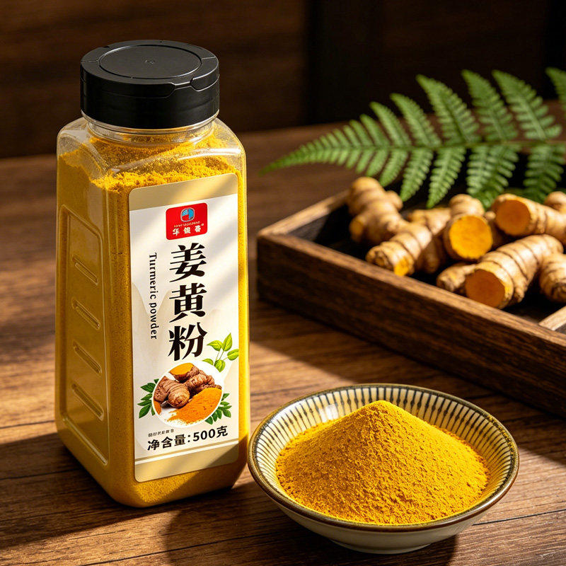 天然姜黄粉官方旗舰店食用大瓶生姜粉纯正冲饮咖啡烘焙家用调料