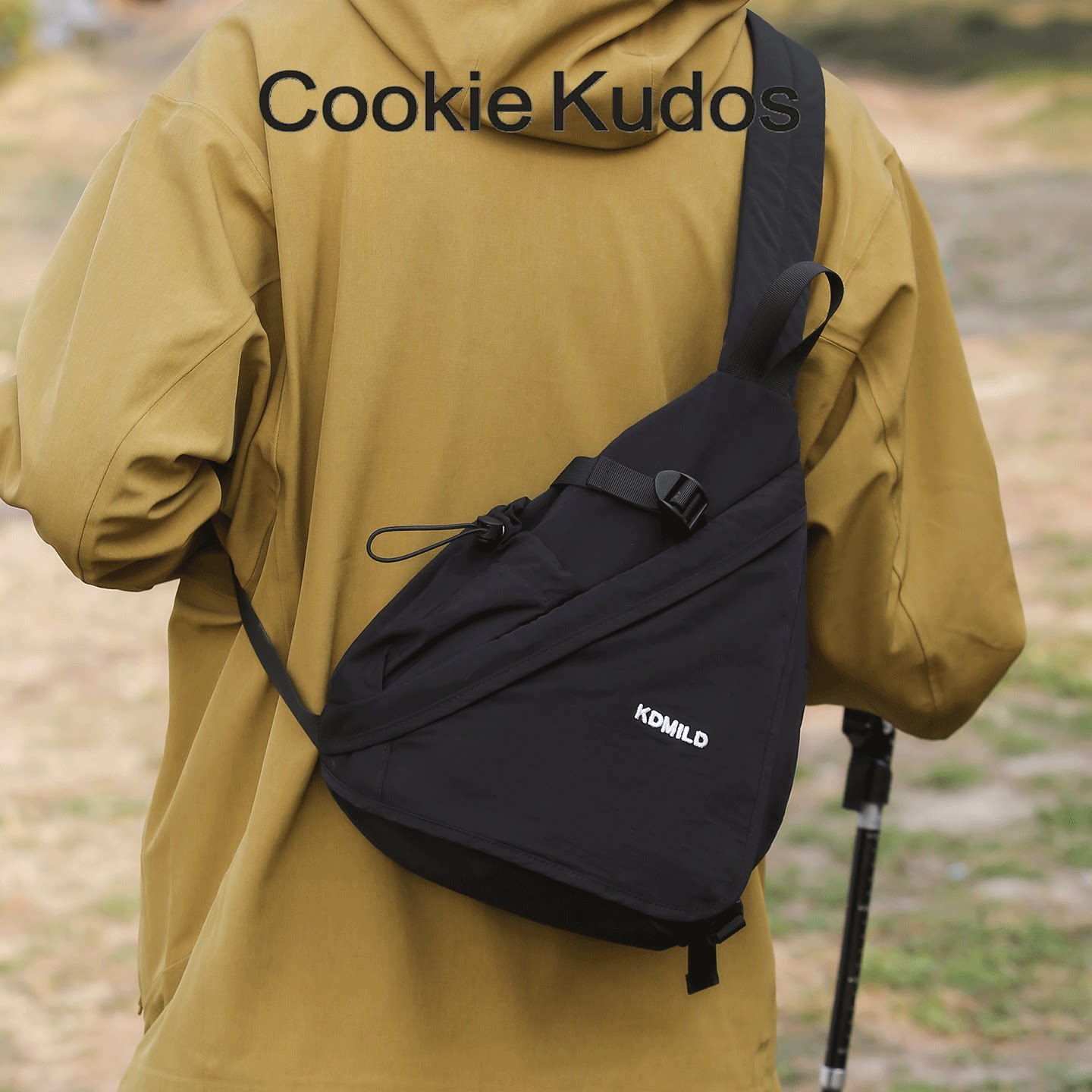 Cookie Kudos contrasting color crossbody chest bag for men and women outdoor leisure sports waterproof lightweight large capacity storage bag