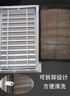 定制铝合金回风口百叶净化车间回风柱风口天花板检修口门铰式带网
