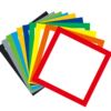 Square cardboard square colored lens frame cardboard blank painting core children's art handmade hard cardboard creative