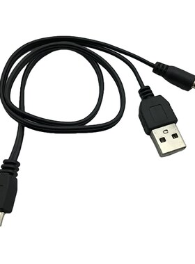 MICRO 安卓口转aux3.5mm音频线和USB电源线 电子插卡音响小音箱线