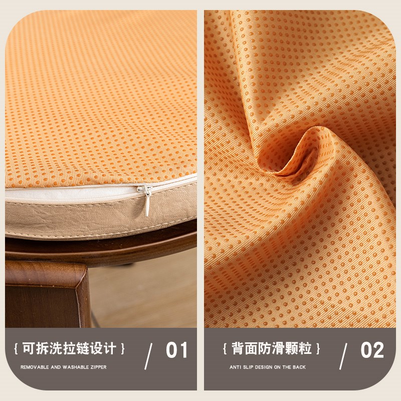 Leather futon Japanese restaurant hotel floor cushion tatami cushion home bay window cushion round chair chair cushion