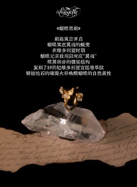 颂集「蝴蝶密钥」925银18k金戒指