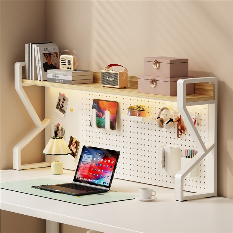 Bookshelf desktop storage rack hole board student home study desk storage shelf table simple office files