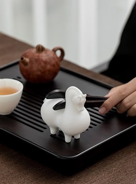 记今朝 《德化白瓷》唐马摆件 简约中式禅意家居壁柜装饰工艺品