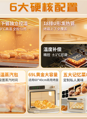 UKOEOE6触控专业蒸汽电烤箱