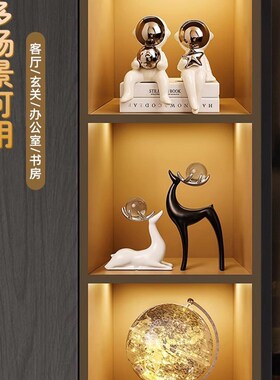 德国无障碍豪华风格创意桌面大象饰品家居饰品客厅电视柜高端酒Z