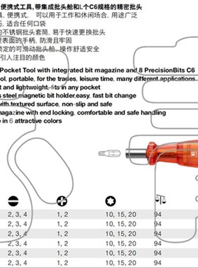 瑞士原装PB Swiss Tools 批头舱手柄 磁性1/4 PB 6464  6465 系列