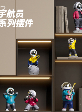 嘻哈街舞创意人物宇航员书桌柜餐边电视柜送礼物品装Y饰摆件装饰
