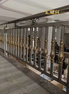 新款正304不锈钢球环楼梯扶手装饰配件欧式花件护栏栏杆花管大门