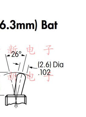 日本钮子开关纽子弯脚3档3脚微型拨动开关摇头臂A-13JH 0.4VA