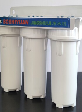 佰仕源三级净水器家用厨房直饮前置自来水净化水三胞胎井水过滤器