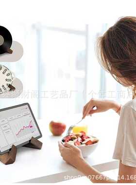简约学生木质阅读架厨房懒人木质菜谱架客厅实木唱片木质收纳架